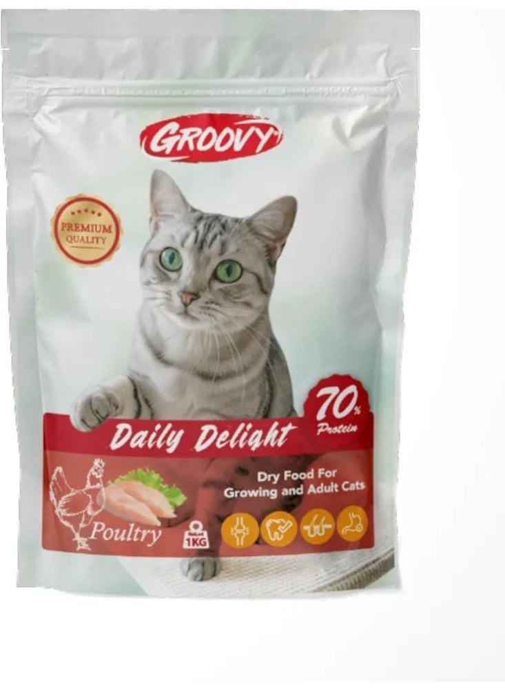 Groovy Daily Delight With Poultry 70% Protein (1k)